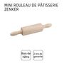 Voir la diapositive 4 : ZENKER Mini rouleau à pâtisserie en bois 23 cm Zenker