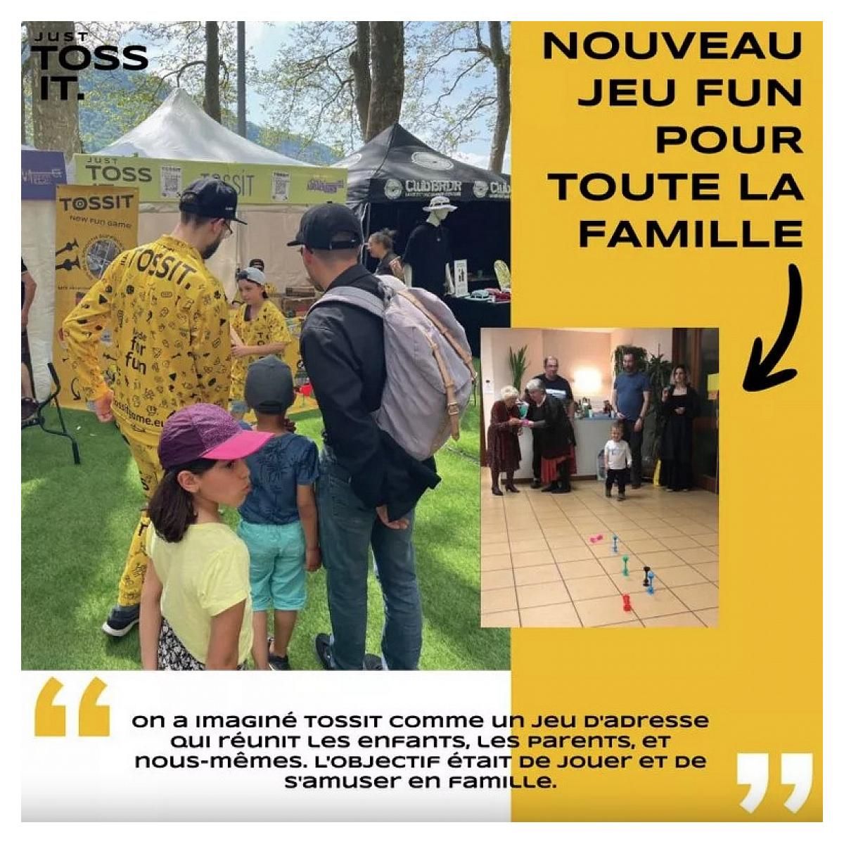 Gigamic Tossit violet et vert jeu d 'adresse