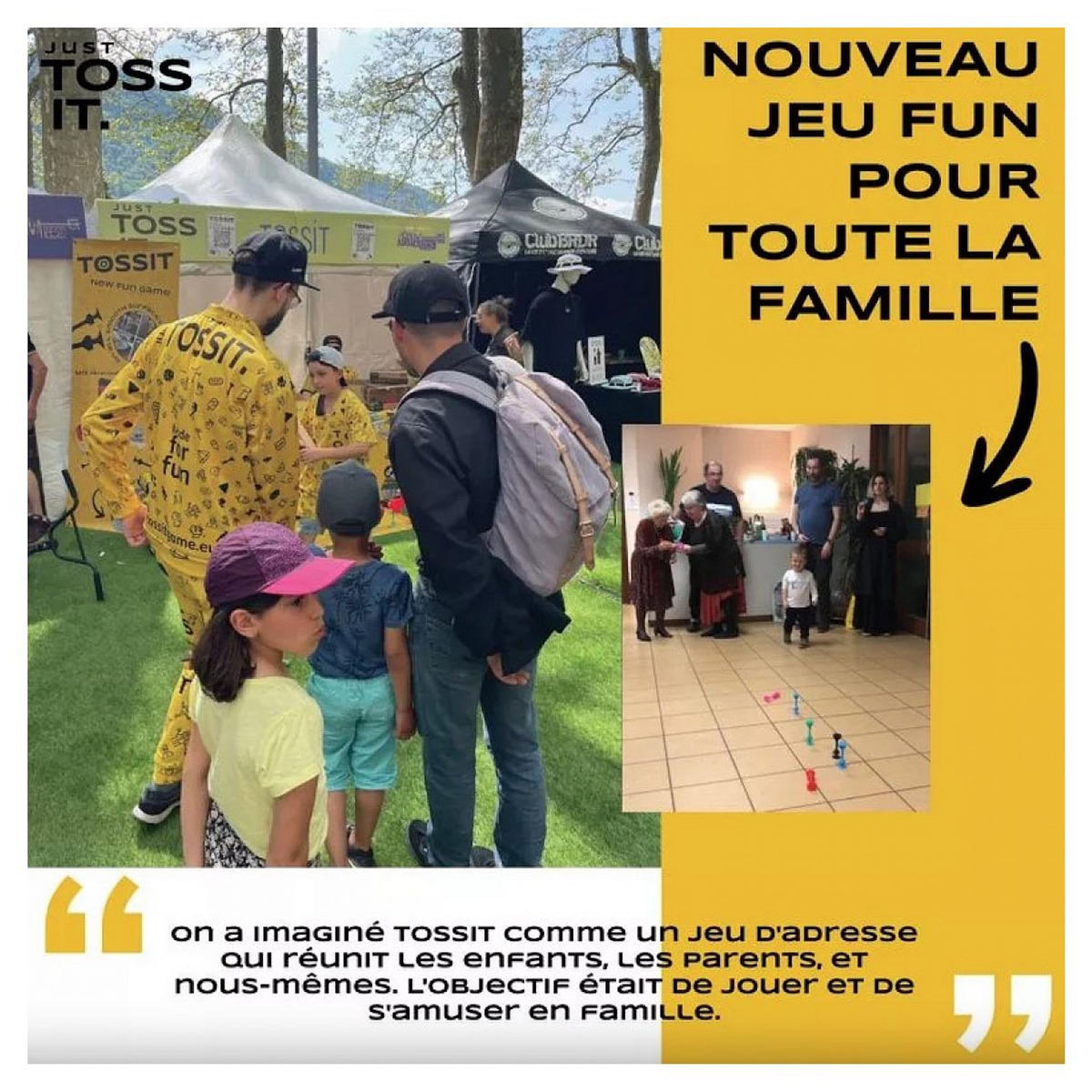 Gigamic Tossit violet et vert jeu d 'adresse