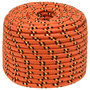 Voir la diapositive 2 : VIDAXL Corde de bateau Orange 14 mm 50 m Polypropylene
