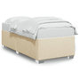 Voir la diapositive 2 : VIDAXL Cadre de lit sans matelas creme 90x200 cm tissu