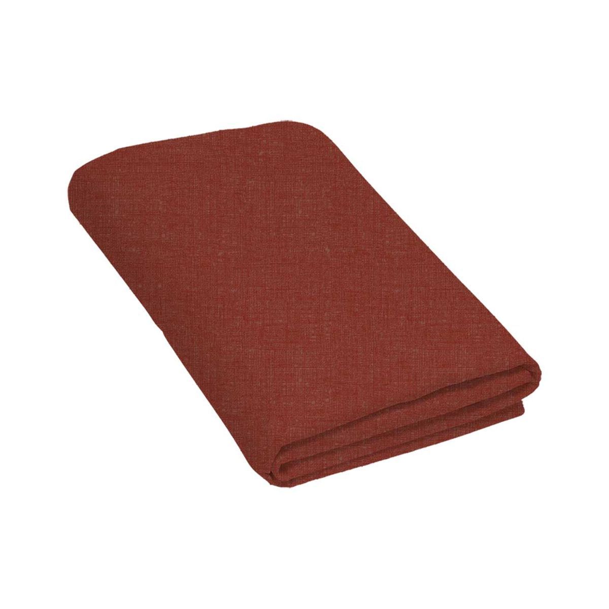 Drap plat uni en coton lin YANNO 