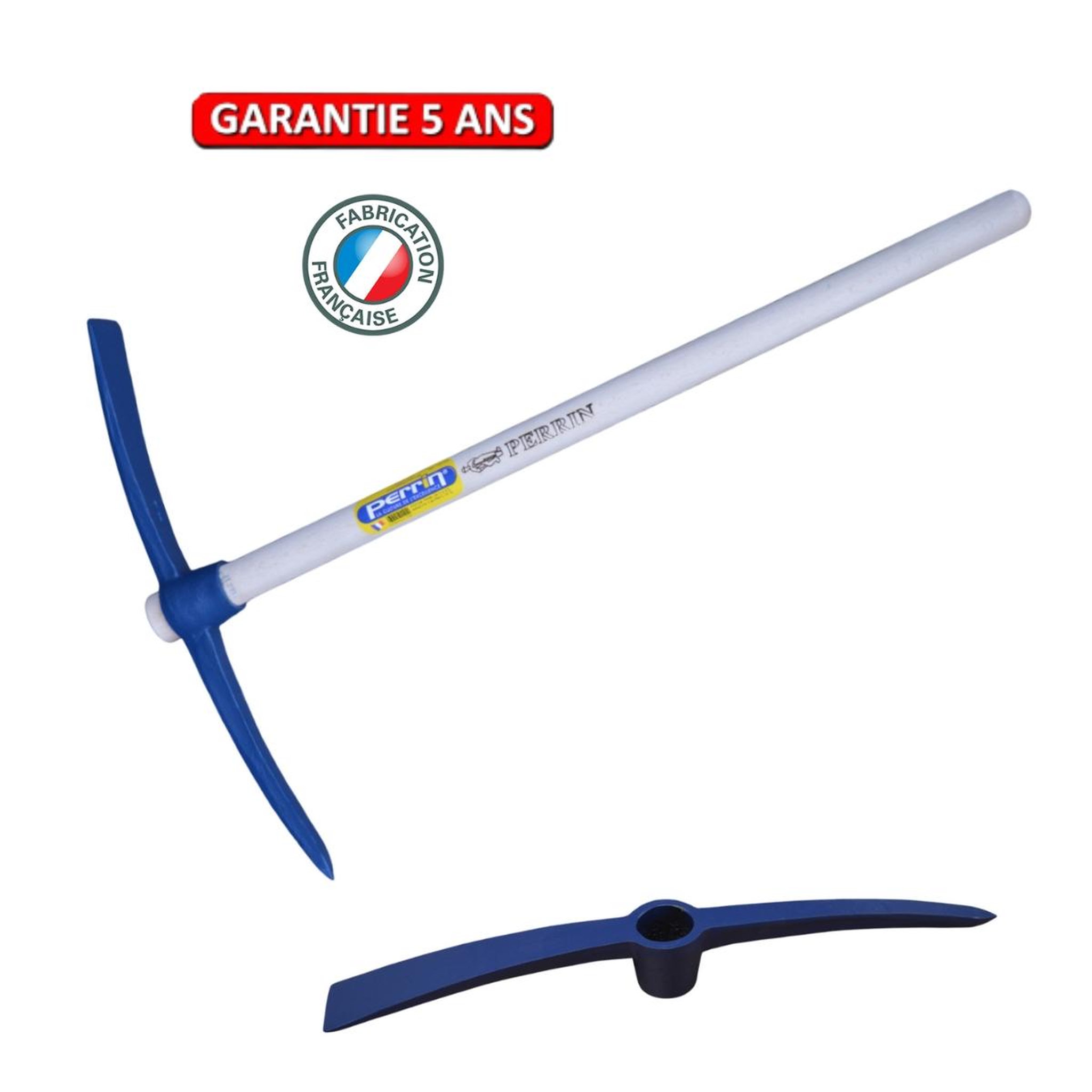 OUTILS PERRIN Pioche terrassier 2,5 kg - manche 90 cm pefc - œil rond - outil de terrassement