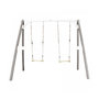 Voir la diapositive 1 : Axi House AXI Portique double 2 balancoires en bois Gris Blanc 160x254x207cm
