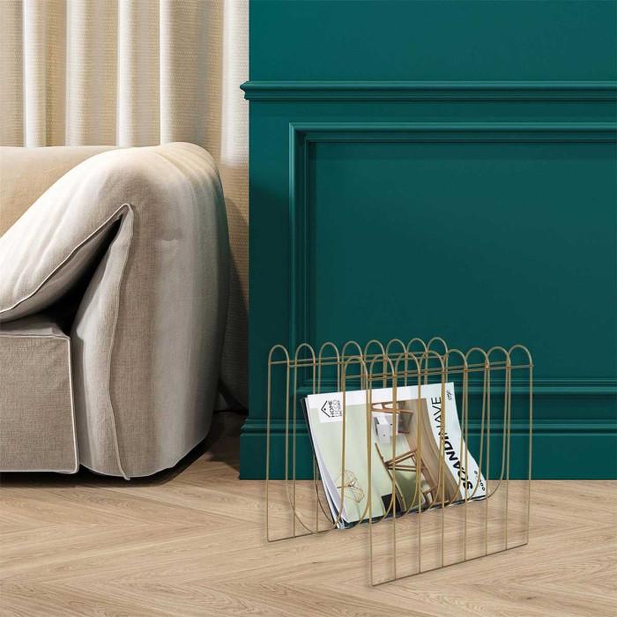 Voir la diapositive 6 : Paris Prix Range Magazines Design  Filaire  33cm Or