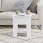 Voir la diapositive 3 : VIDAXL Table basse Blanc 40x40x42 cm Bois d'ingenierie