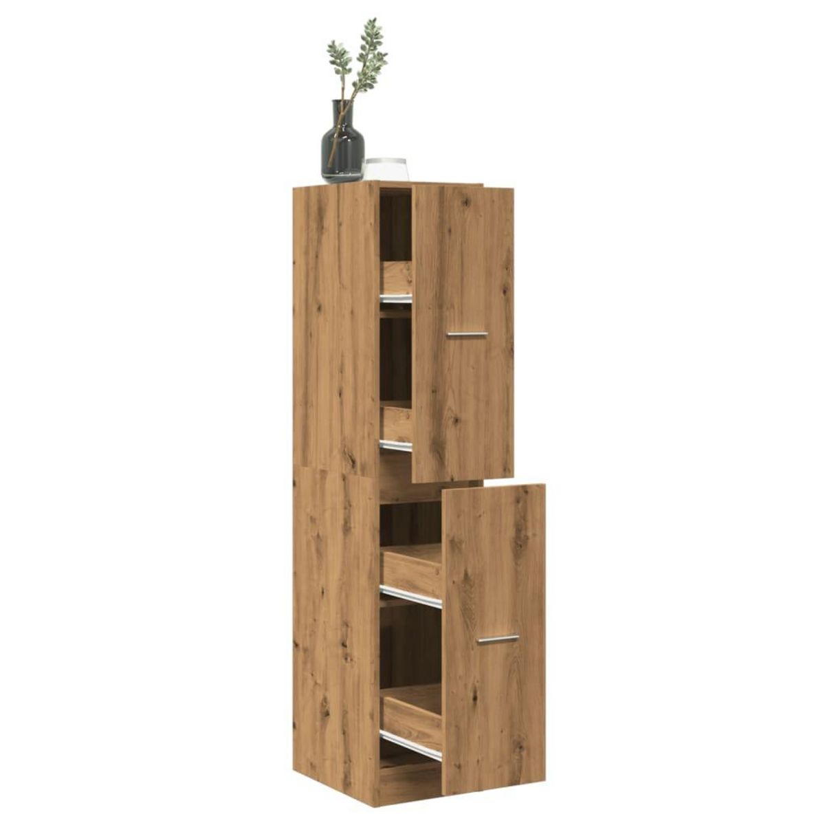 VIDAXL Armoire d'apothicaire chene artisanal bois d'ingenierie