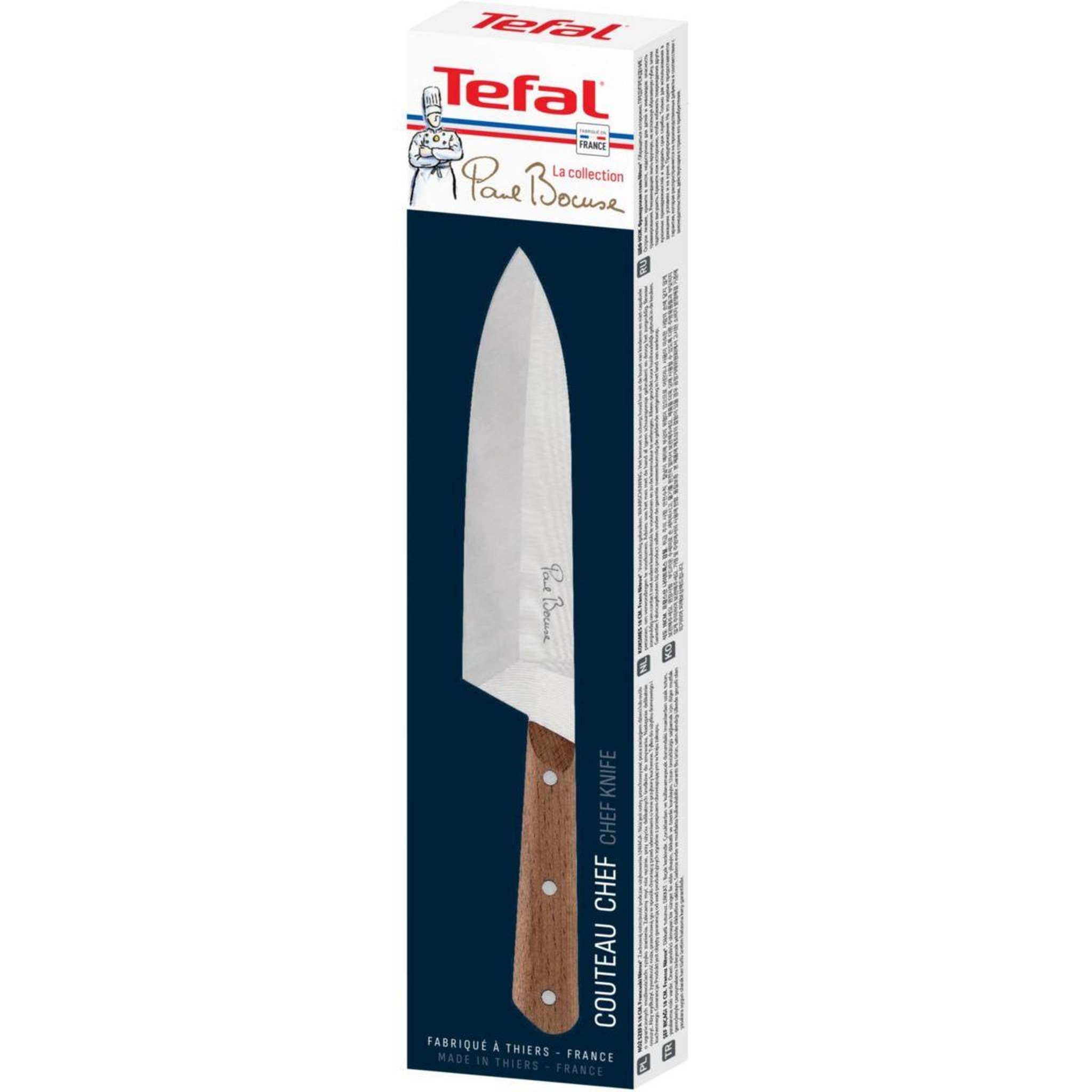 Voir la diapositive 2 : TEFAL Couteau chef 18cm Collection Paul Bocuse