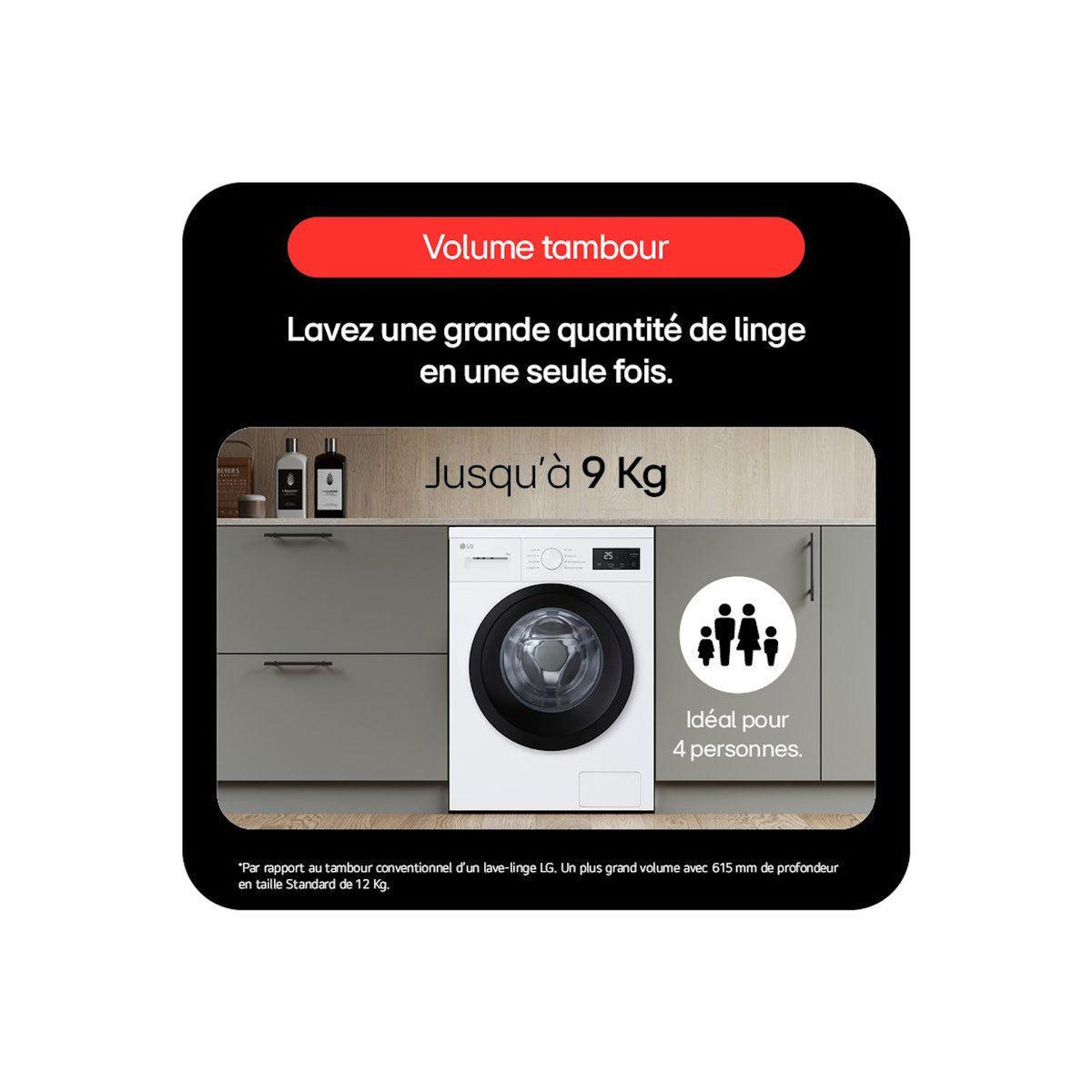 LG Lave linge compact F94N15WHS