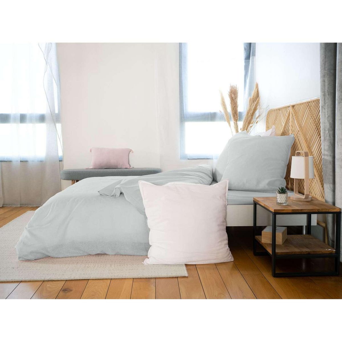 COTE DECO Parure de lit - Coton et Lin