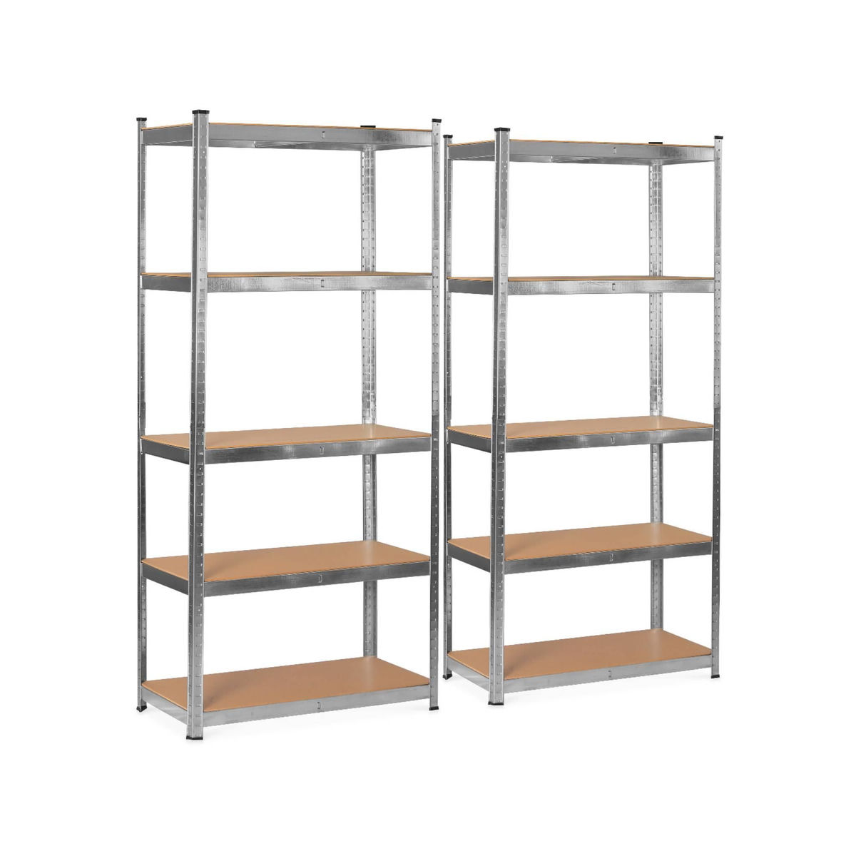 SWEEEK Lot de 2 étagères modulables en métal pour charges lourdes - Modul - avec 5 plateaux
