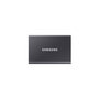 Voir la diapositive 1 : Samsung Disque dur SSD externe portable 2To T7 gris titane