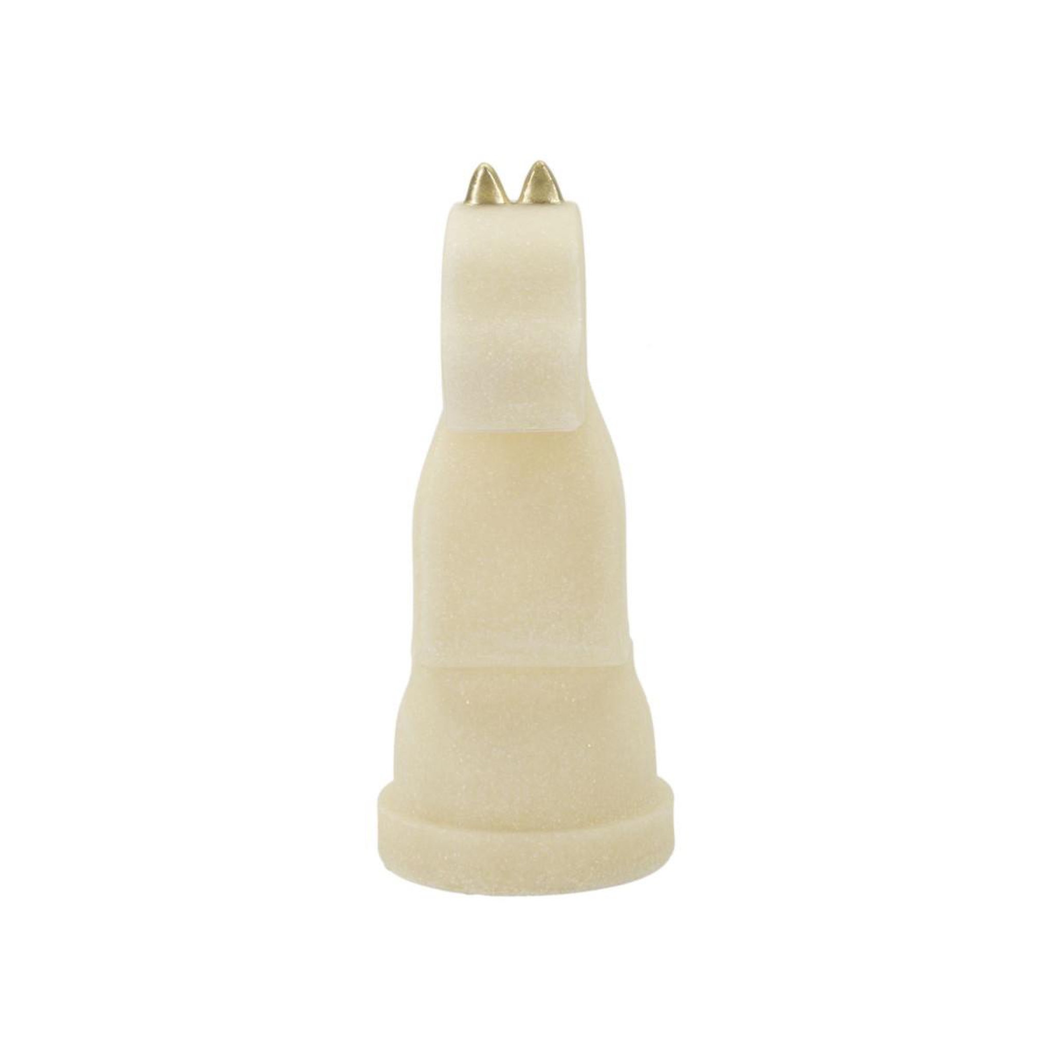 Voir la diapositive 2 : Paris Prix Pièce d'échec déco cavalier  quarzy  31cm blanc