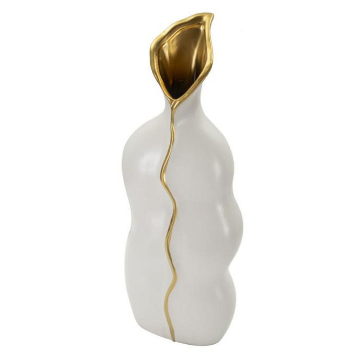 Paris Prix Vase Design en Céramique  Uma  50cm Blanc