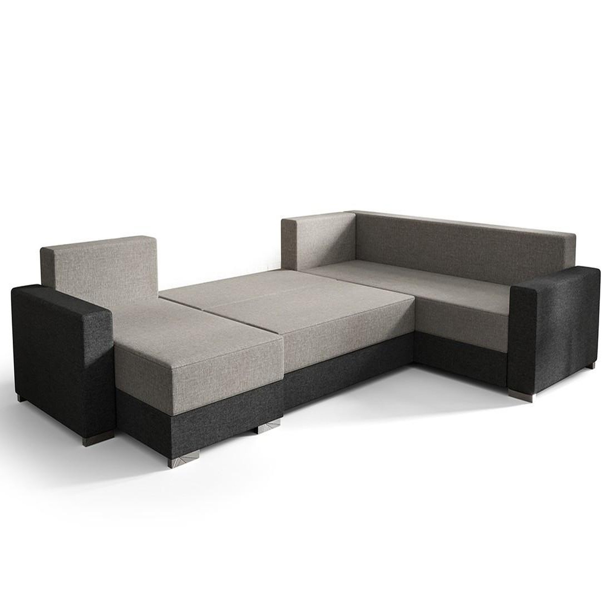 BEST MOBILIER Epona - canapé panoramique d'angle réversible 7 places ...