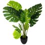  Plante Artificielle en Pot  Philodendron  110cm Vert
