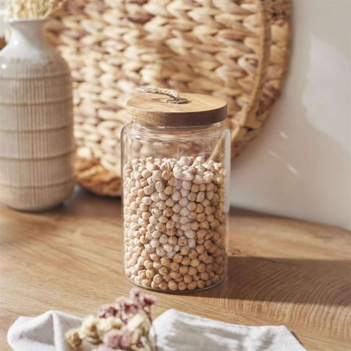 Paris Prix Bocal de Conservation  Acacia  1,05L Transparent