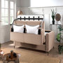 Voir la diapositive 3 : LISA DESIGN Owen - canapé 3 places convertible express couchage quotidien 140 cm matelas 12 cm en velours