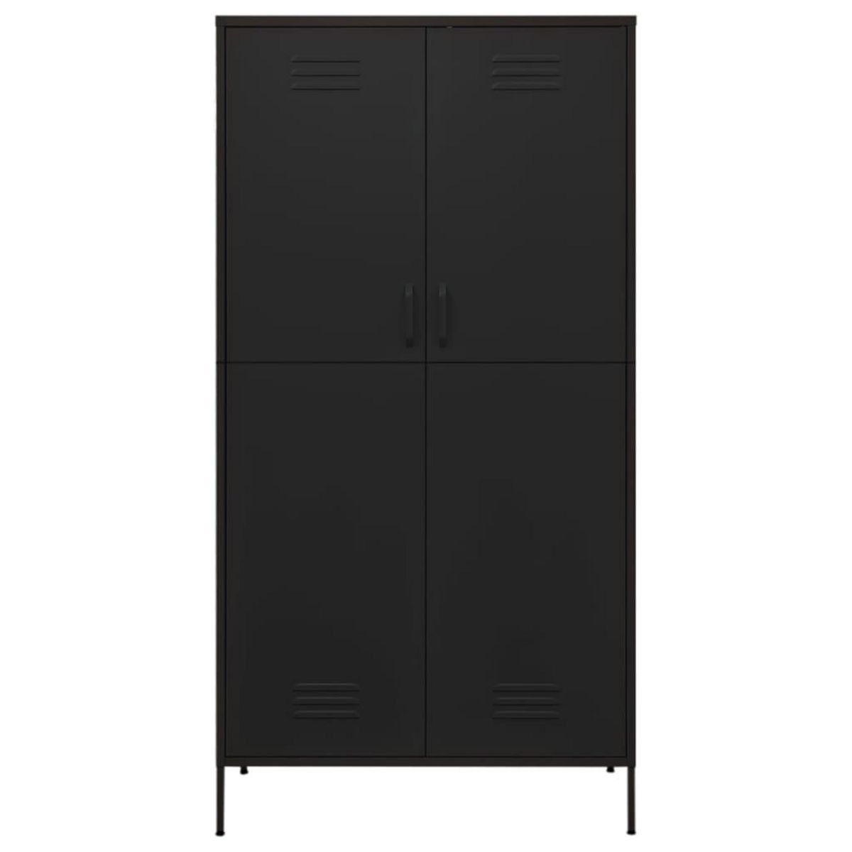 VIDAXL Garde-robe Noir 90x50x180 cm Acier