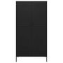 Voir la diapositive 3 : VIDAXL Garde-robe Noir 90x50x180 cm Acier