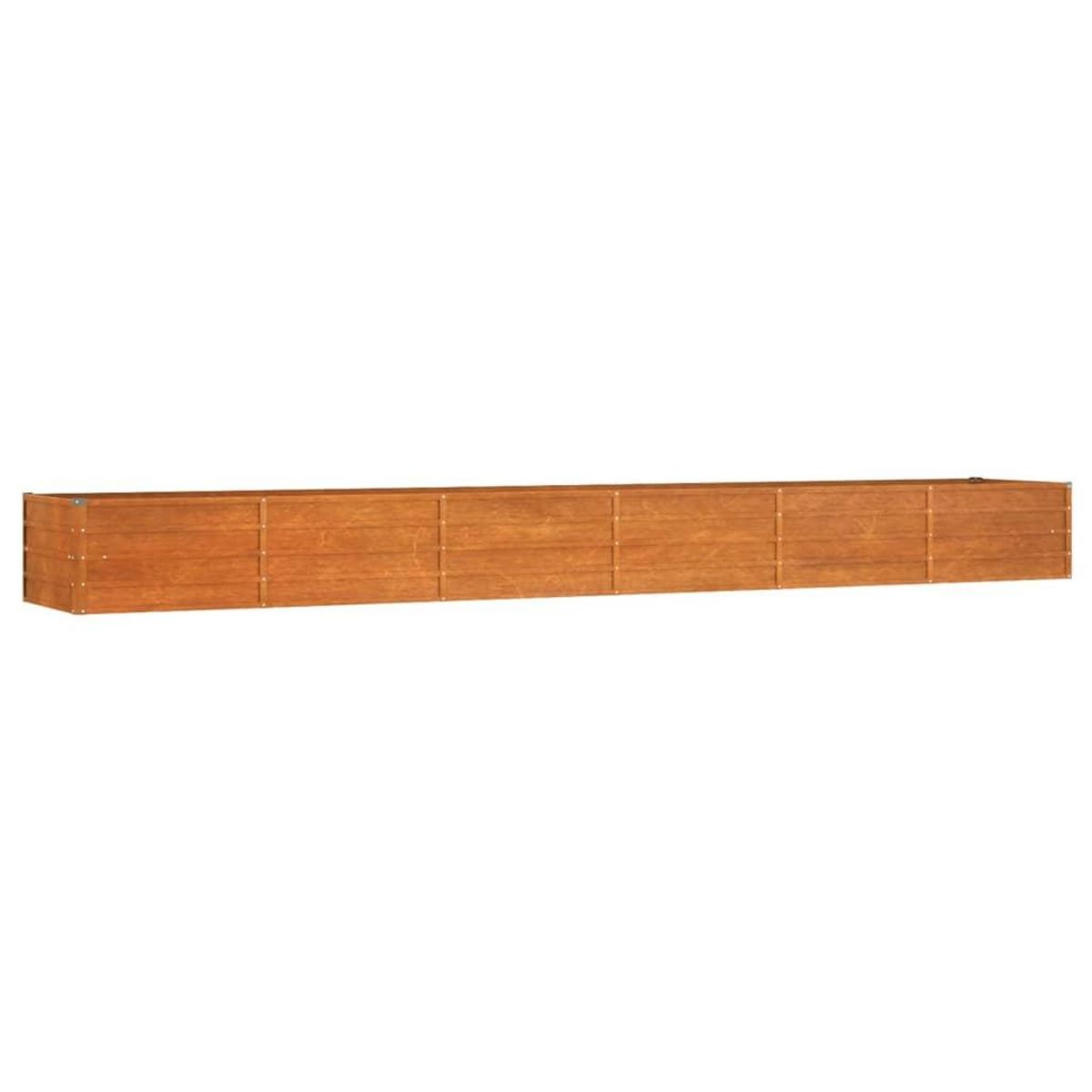VIDAXL Lit sureleve de jardin rouille 480x80x45 cm acier corten