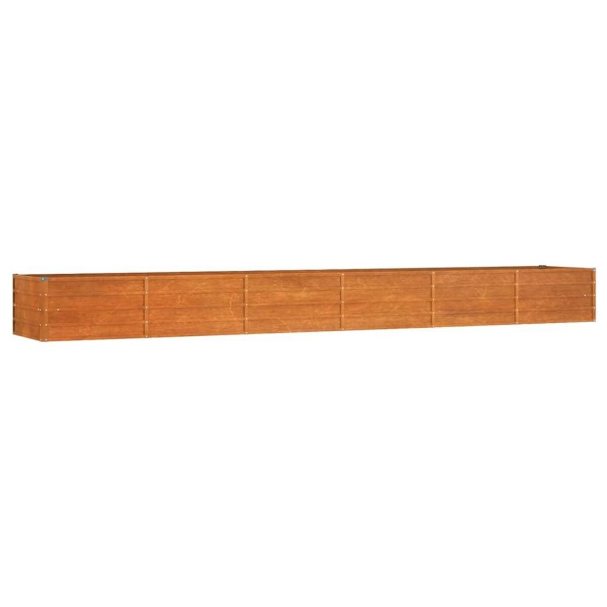 VIDAXL Lit sureleve de jardin rouille 480x80x45 cm acier corten