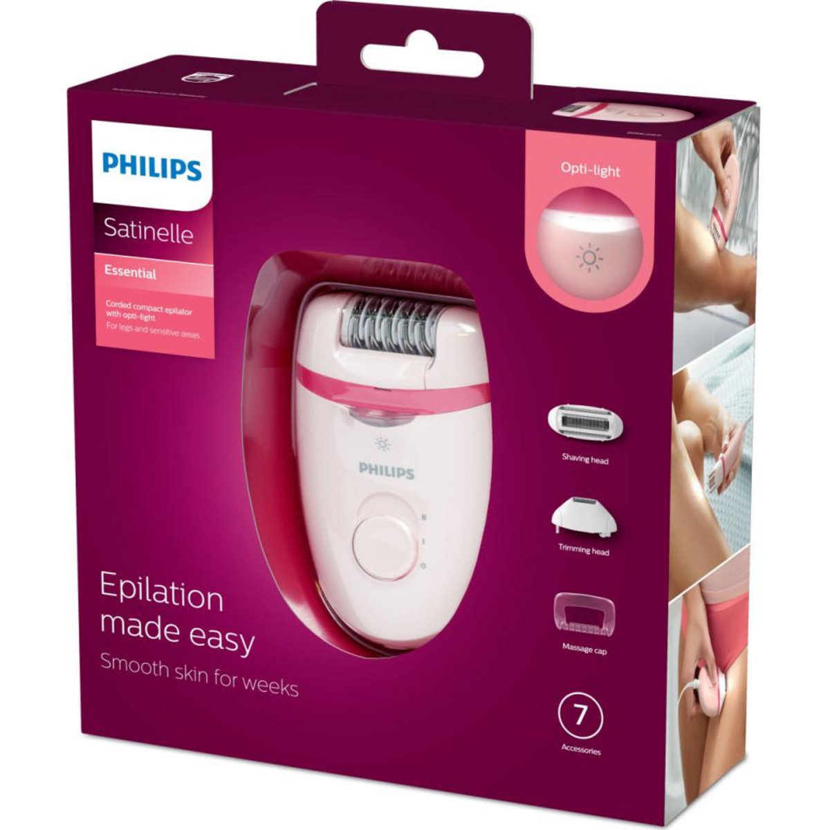 Philips Epilateur compact avec fil - bre285/00