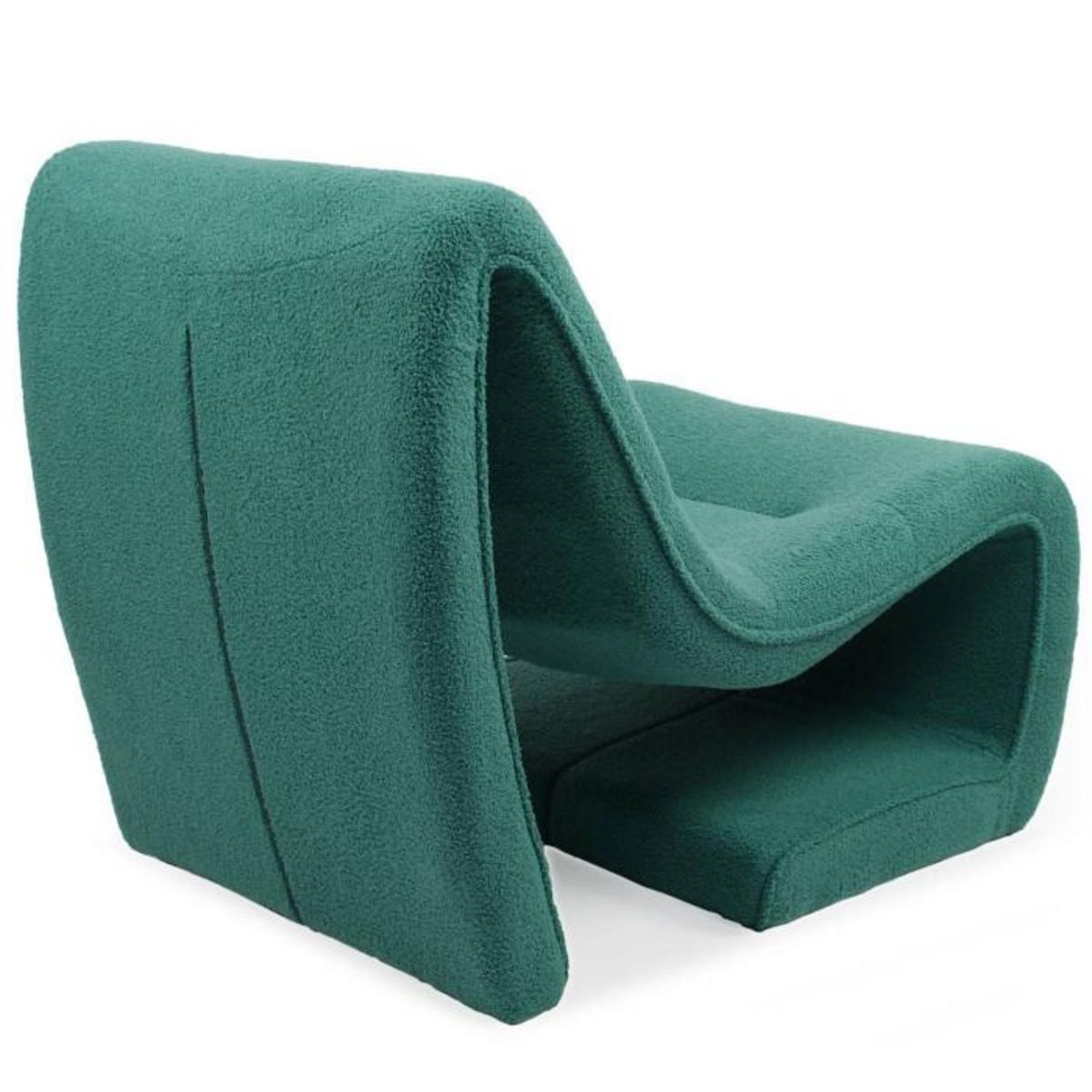 Paris Prix Fauteuil Design Bouclette  Fritz  93cm Vert