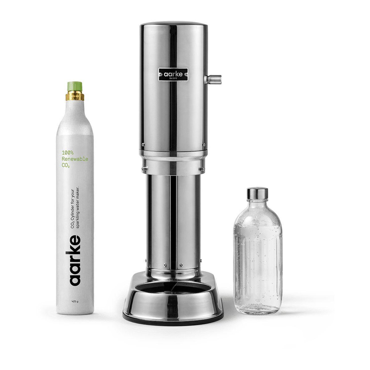 Machine à Soda AARKE Pack Carbonator 3 Inox – Cylindre CO2 Inclus, Acier Inoxydable Poli - vue 3