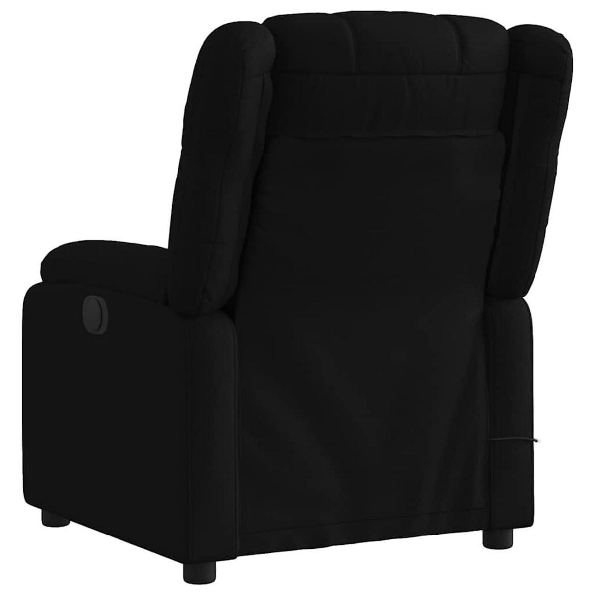 VIDAXL Fauteuil de massage inclinable electrique Noir Tissu