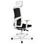 Voir la diapositive 4 : Paris Prix Fauteuil de Bureau Design  Luky  119cm Noir & Blanc