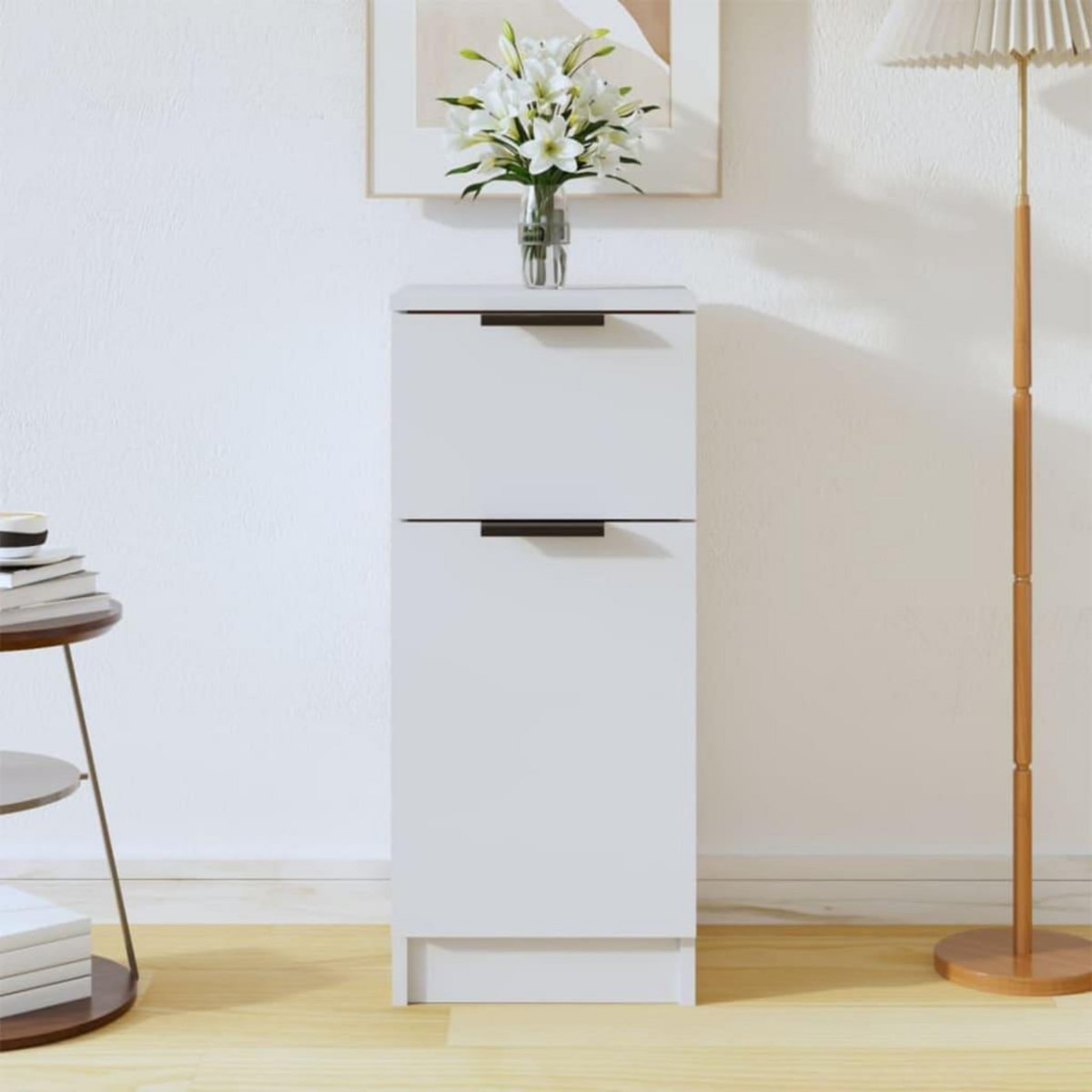 VIDAXL Buffet Blanc 30x30x70 cm Bois d'ingenierie