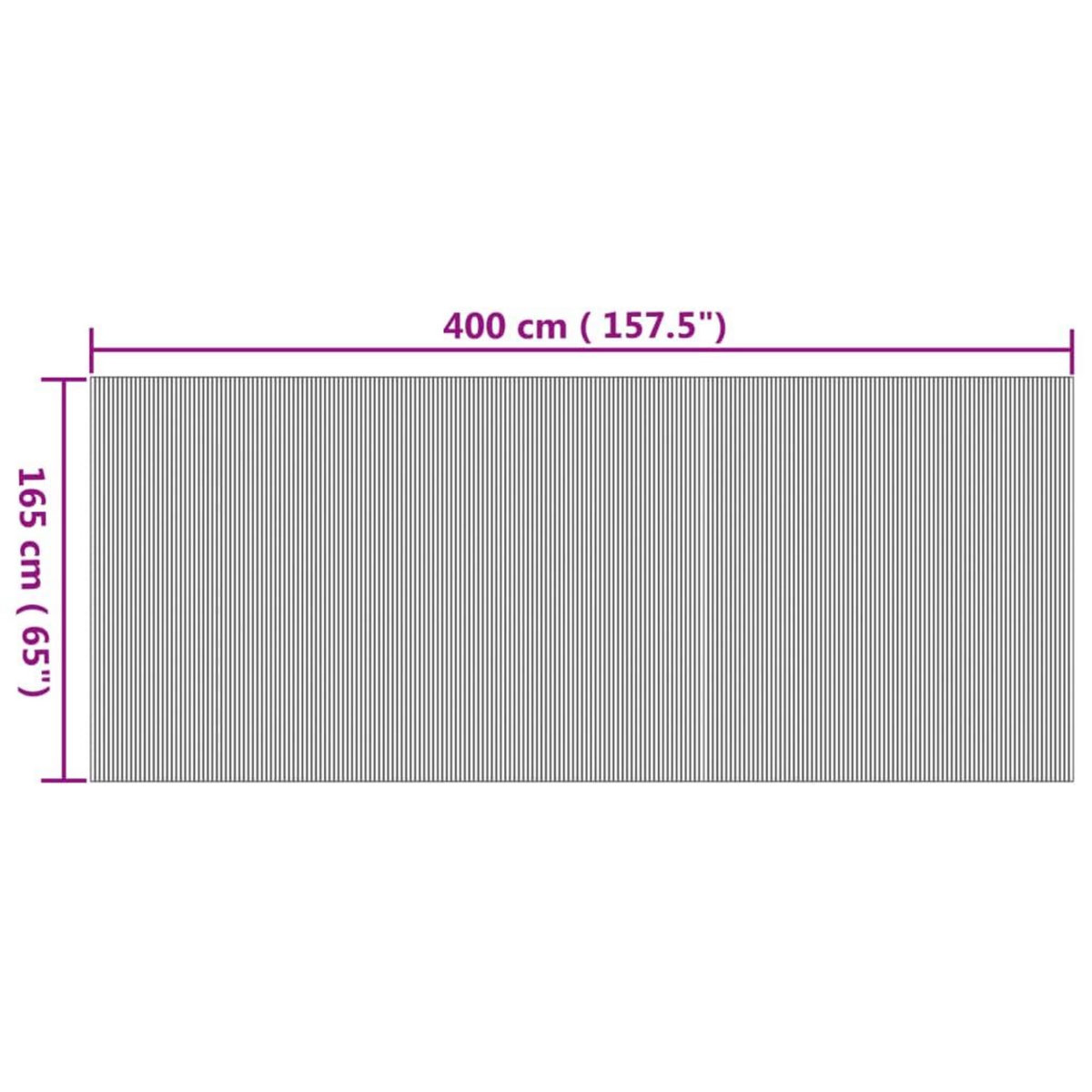 VIDAXL Cloison de separation naturel 165x400 cm bambou