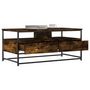 Voir la diapositive 4 : VIDAXL Table basse chene fume 100x51x45 cm bois d'ingenierie