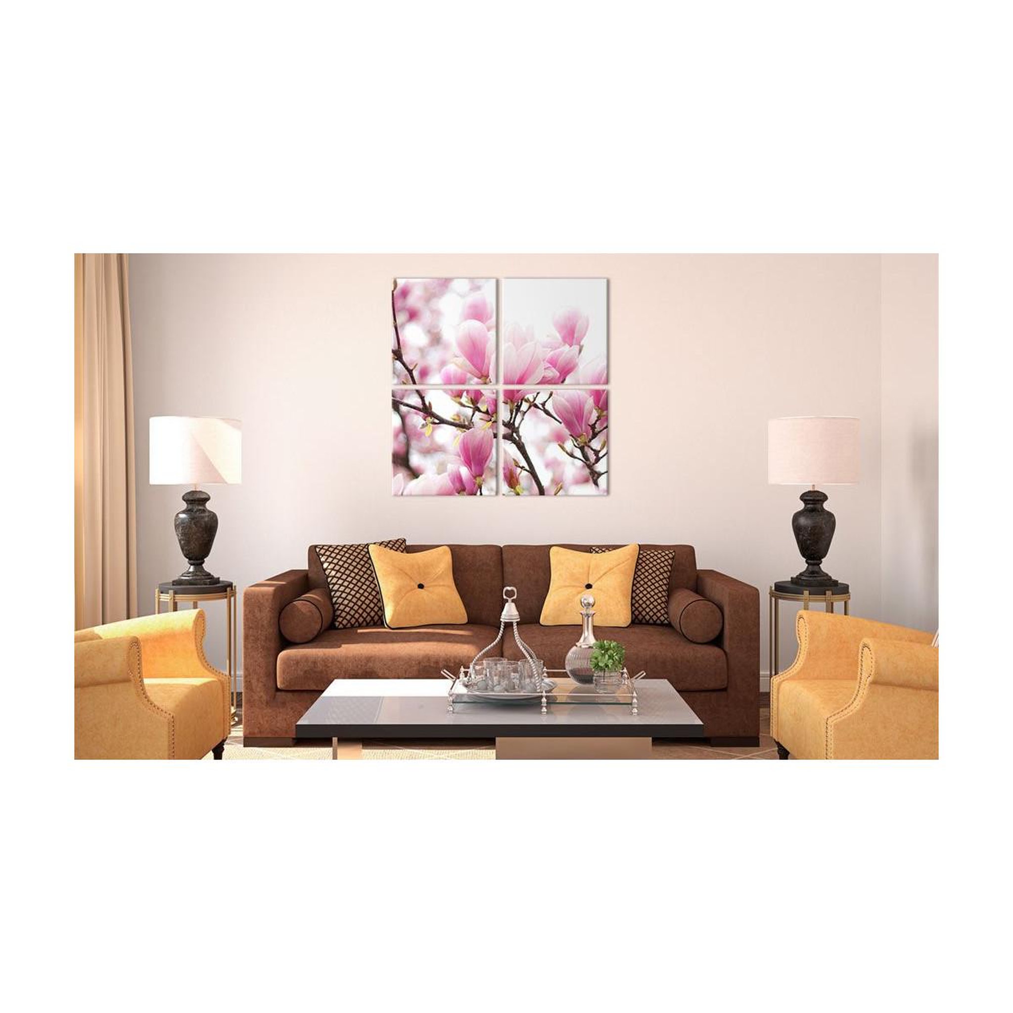 Voir la diapositive 2 : Paris Prix Tableau imprimé  magnolia fleurissante