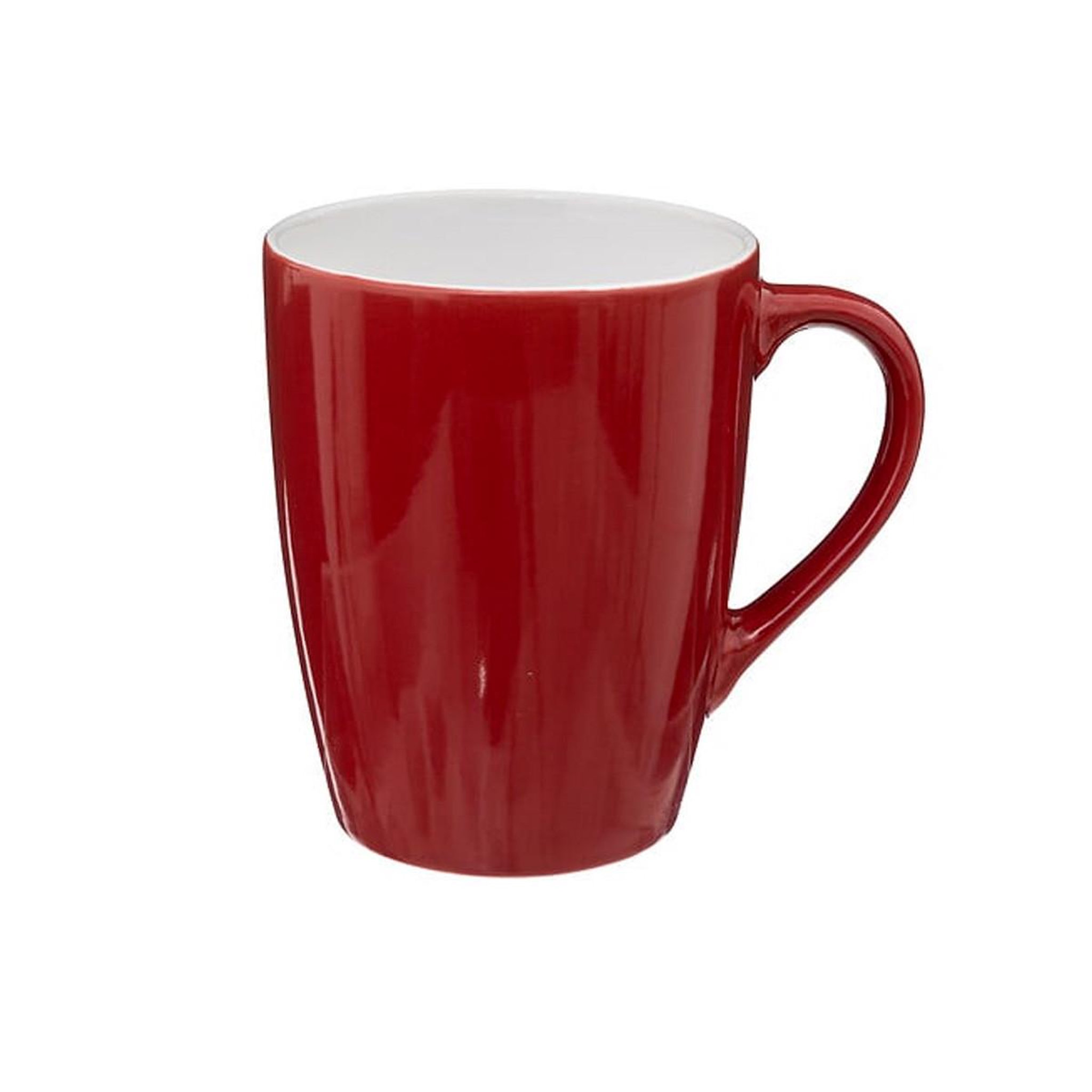 Voir la diapositive 2 : SECRET DE GOURMET Lot de 6 mugs  colorama  38cl rouge