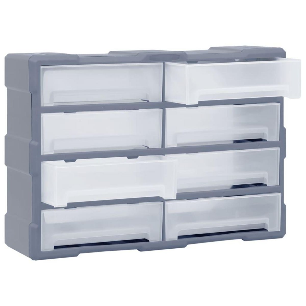 VIDAXL Organisateur multi-tiroirs avec 8 grands tiroirs 52x16x37 cm