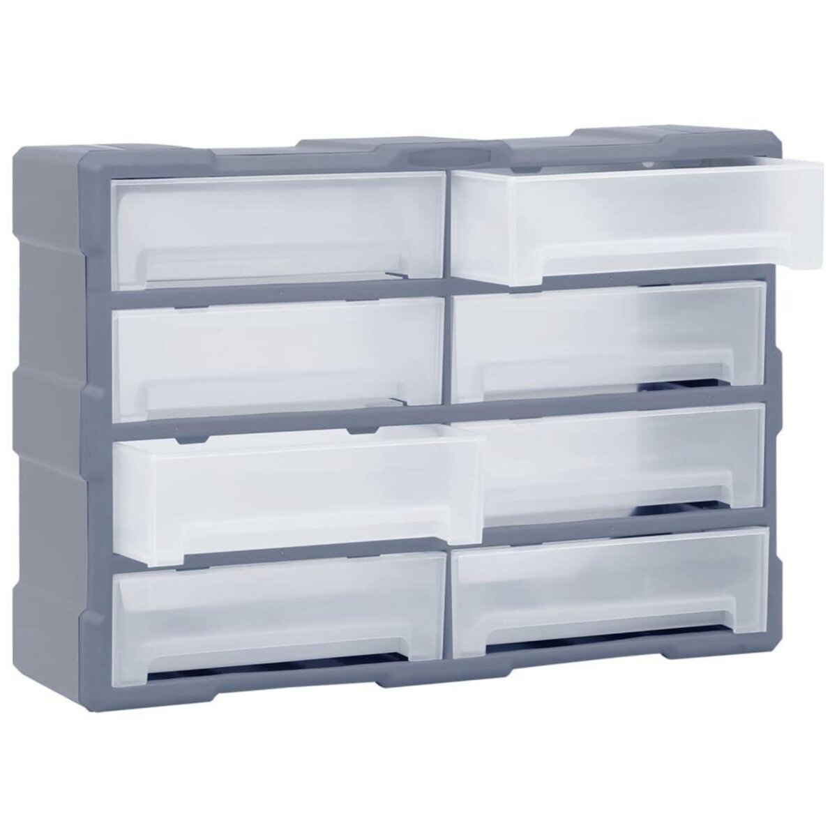VIDAXL Organisateur multi-tiroirs avec 8 grands tiroirs 52x16x37 cm