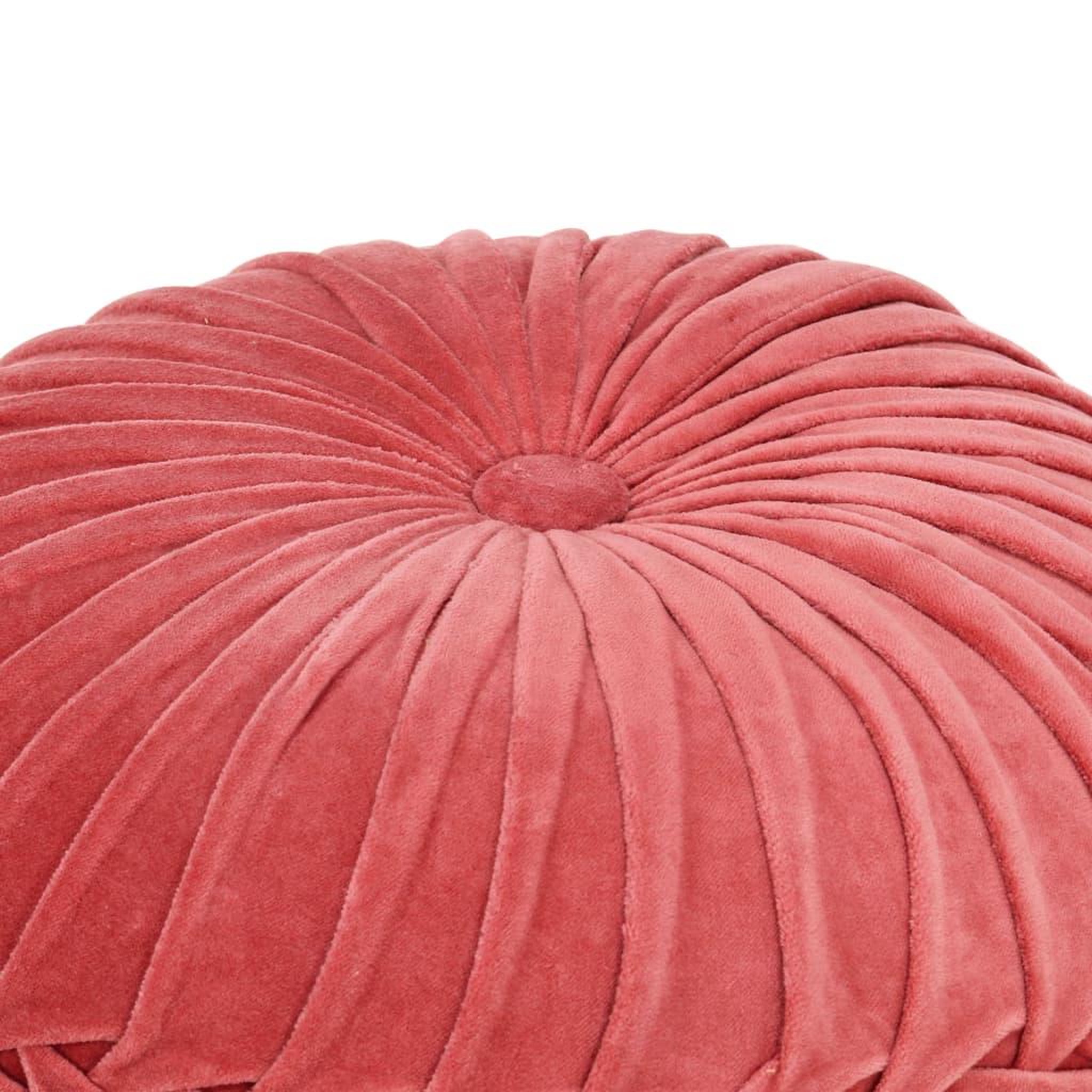 Voir la diapositive 2 : VIDAXL Pouf Velours de coton Design de sarrau 40 x 30 cm Rose