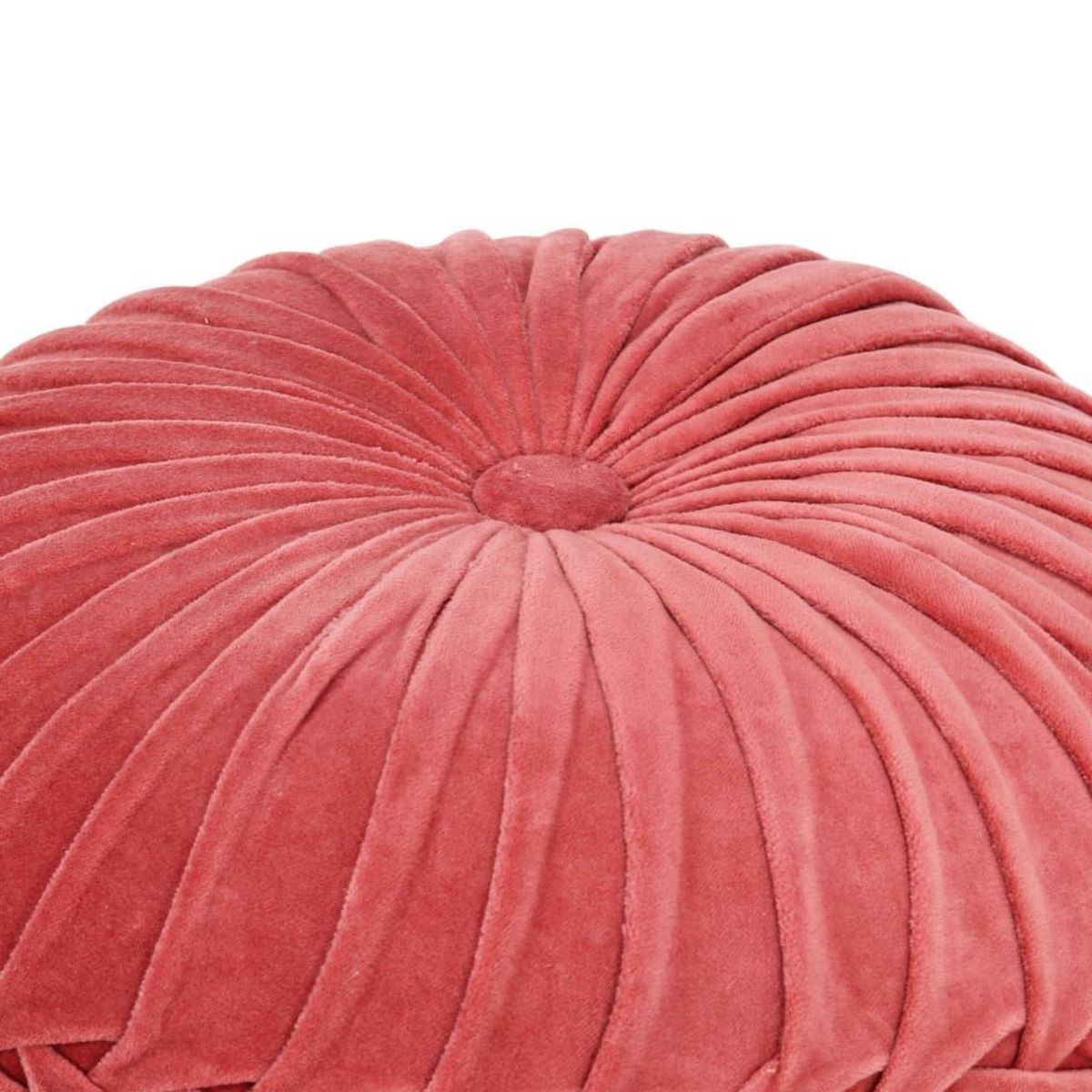 VIDAXL Pouf Velours de coton Design de sarrau 40 x 30 cm Rose