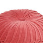 Voir la diapositive 2 : VIDAXL Pouf Velours de coton Design de sarrau 40 x 30 cm Rose