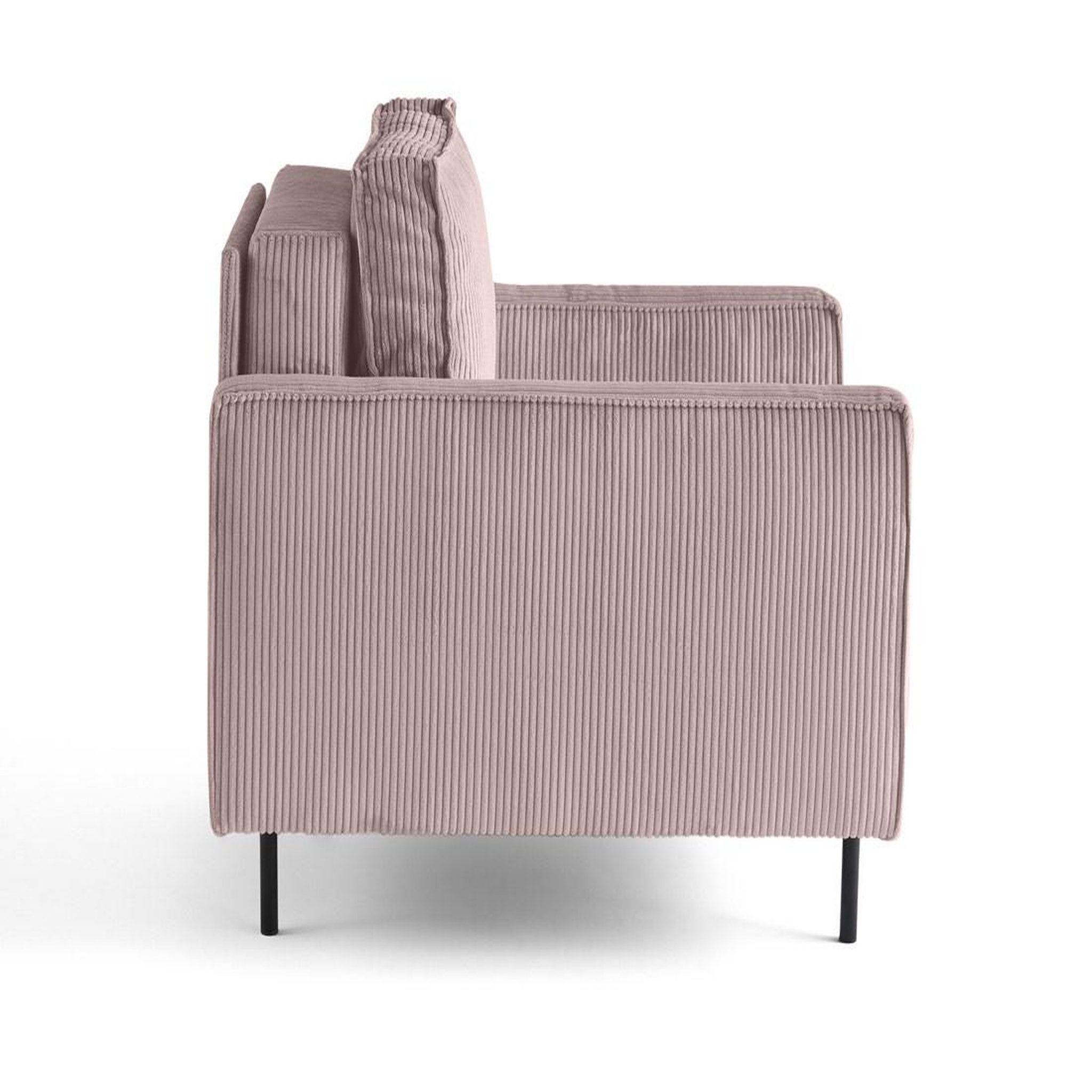 Voir la diapositive 3 : LISA DESIGN Charlie - fauteuil - pieds hauts - en velours côtelé