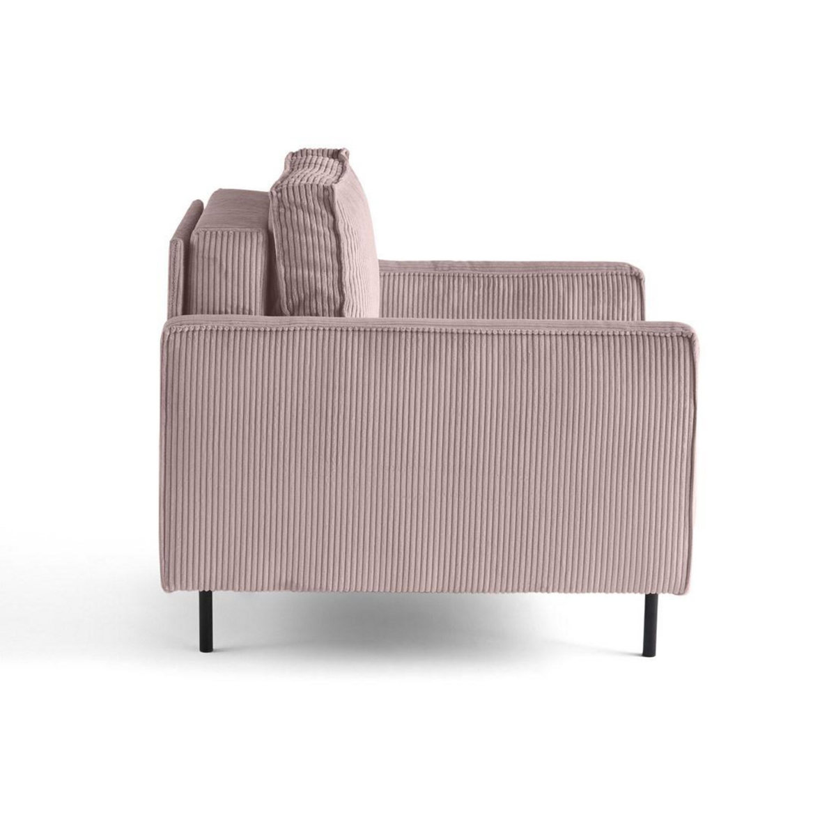 LISA DESIGN Charlie - fauteuil - pieds hauts - en velours côtelé