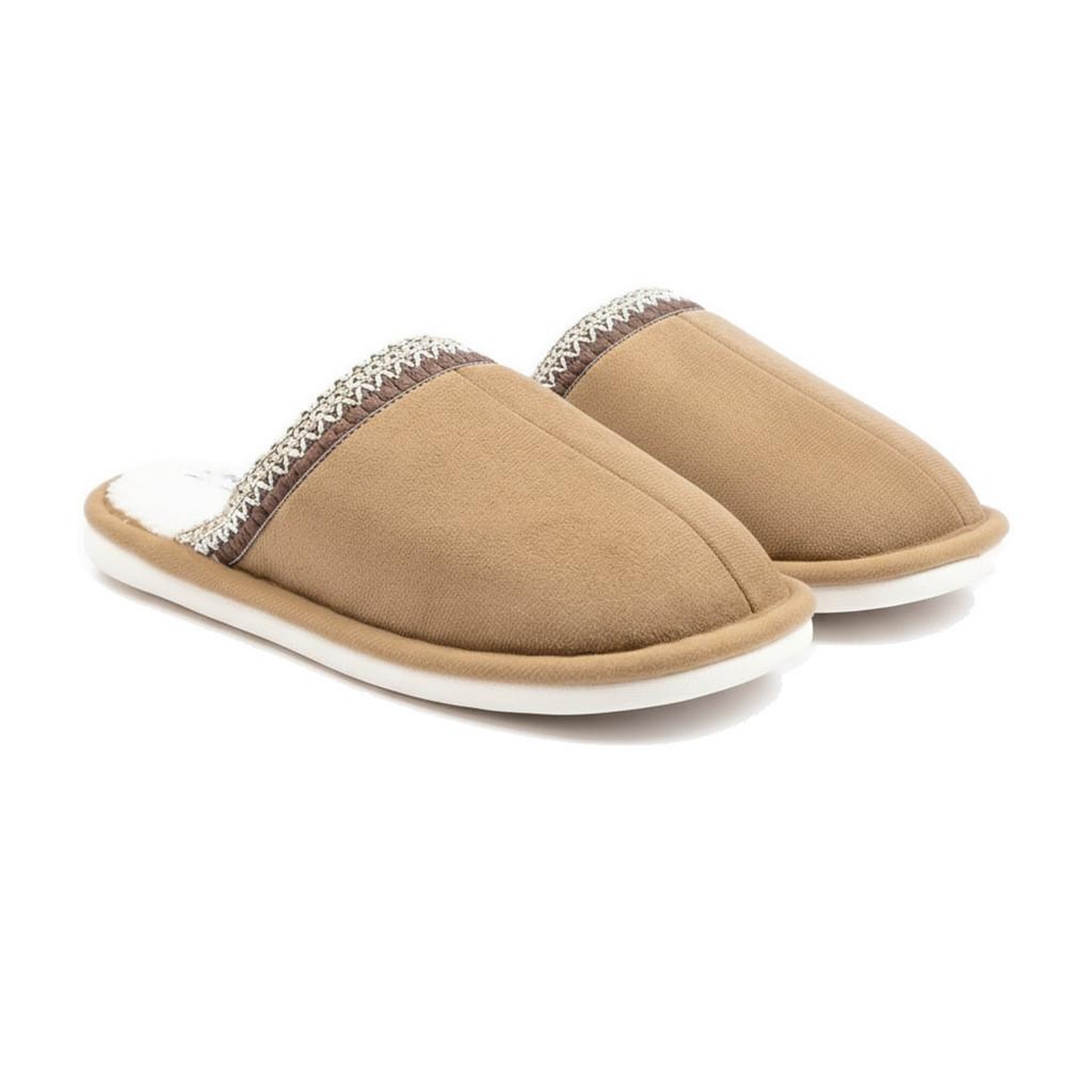 Voir la diapositive 3 : OZABI OZABI Mules Femme Unies, Suédine Synthétique, Bordure Tressée Scandinave