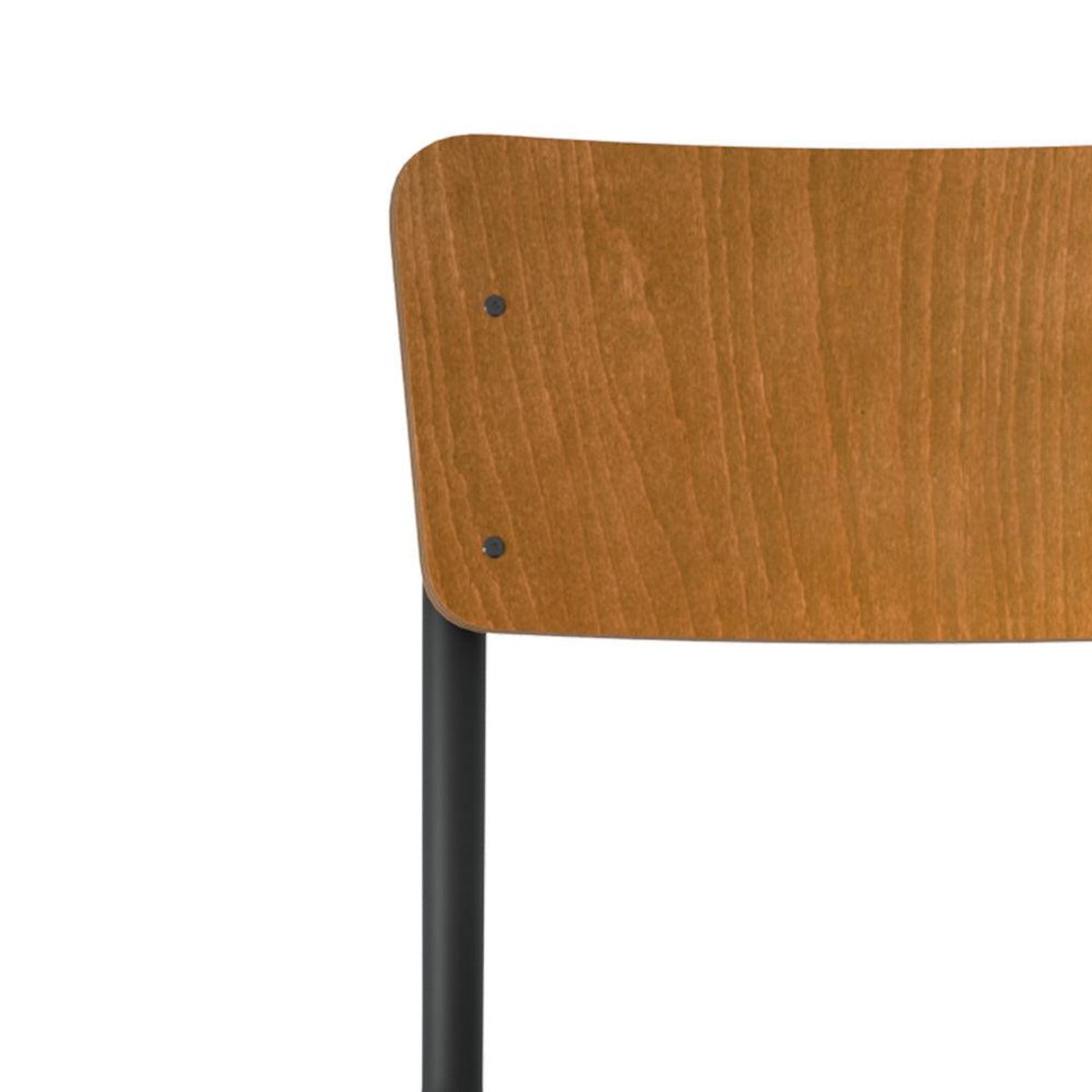Rendez vous déco Lot de 2 chaises de bar réglables 60/80 cm en bois foncé-Clem