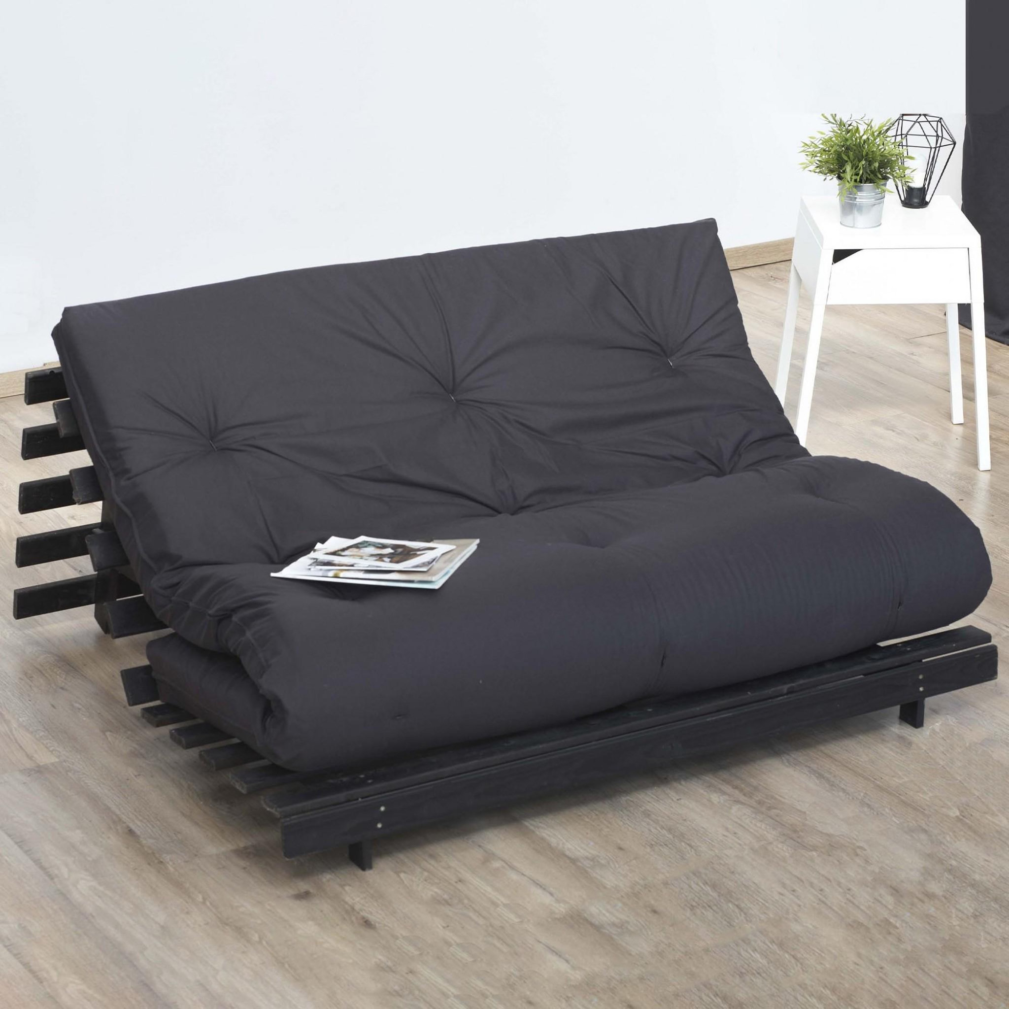 Voir la diapositive 2 : IDLITERIE Matelas futon coton et fibres recyclés, fabriqué en France