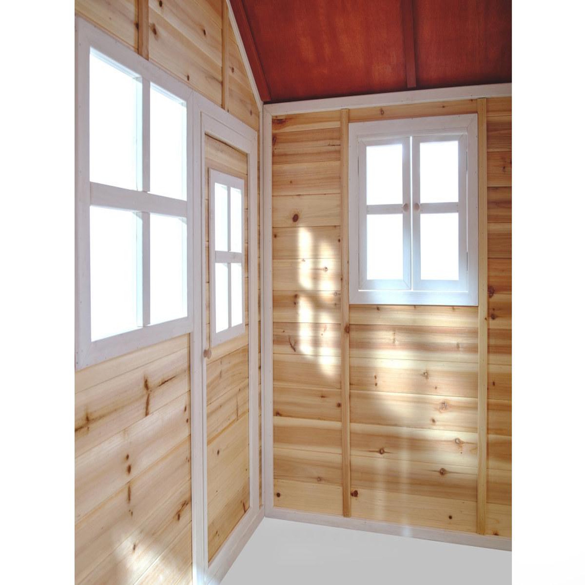 Voir la diapositive 5 : EXIT TOYS Maisonnette en bois pour enfants loft 150 naturel - exit toys