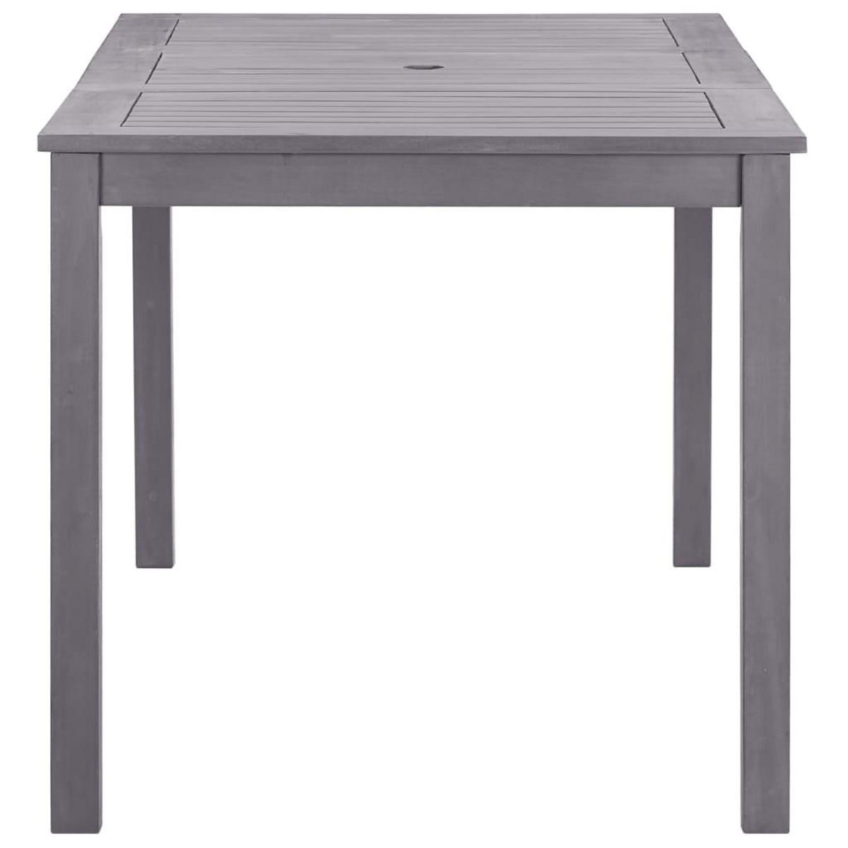 VIDAXL Table de jardin Delavage gris 140x80x74 cm Bois d'acacia massif