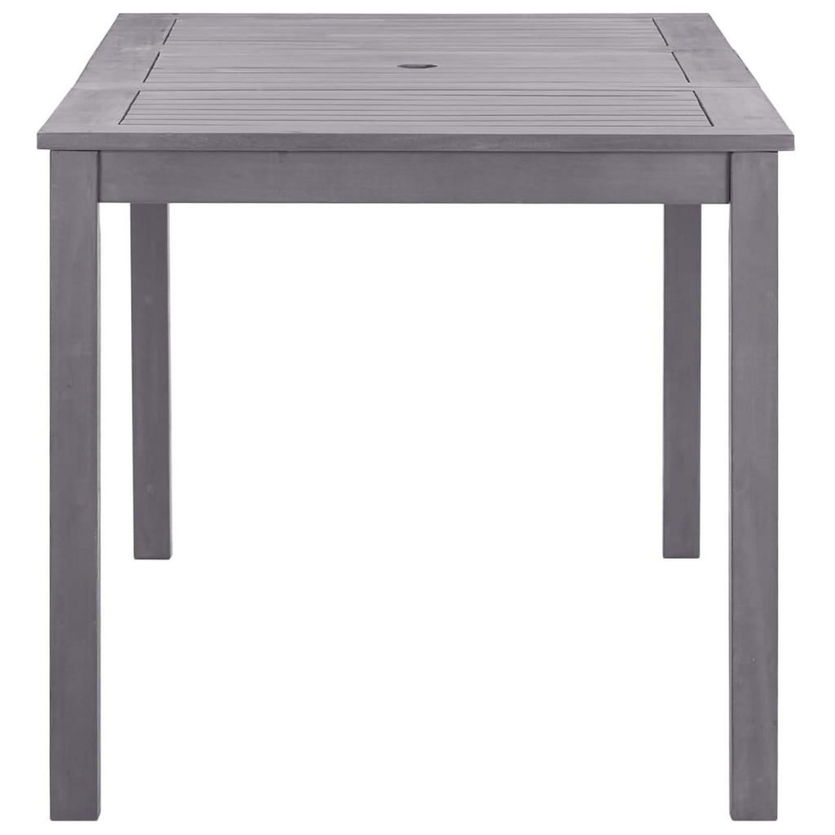 VIDAXL Table de jardin Delavage gris 140x80x74 cm Bois d'acacia massif