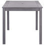 Voir la diapositive 3 : VIDAXL Table de jardin Delavage gris 140x80x74 cm Bois d'acacia massif